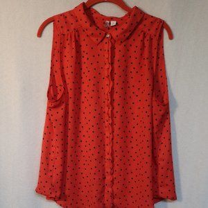 Elle sleeveless blouse Size XL